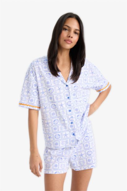 Regular Fit Short Sleeve 2 Piece Set