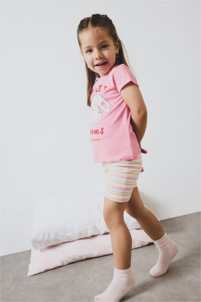 Girl Camisole Top Striped Shorts 2 Piece Pajama Set