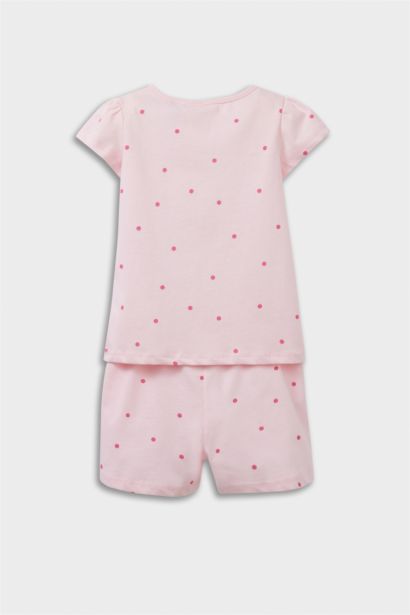 طقم بيجاما بيبي بناتي ممشط قصة عادية من ويني ذا بوه - قطعتين