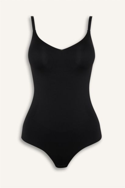 Fall in Love Removable Padded Black Bodysuit Corset