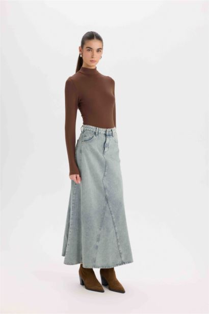 T-Shirt Slim à Manches Longues