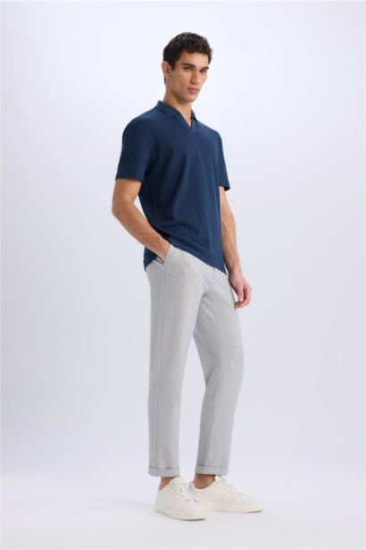 Jogger Fermuarlı Paça Yazlık Kumaş Pantolon