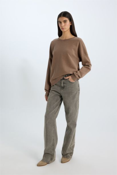 Sweatshirt Oversize basique à col rond