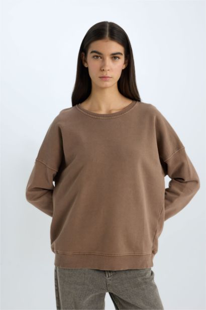 Sweatshirt Oversize basique à col rond