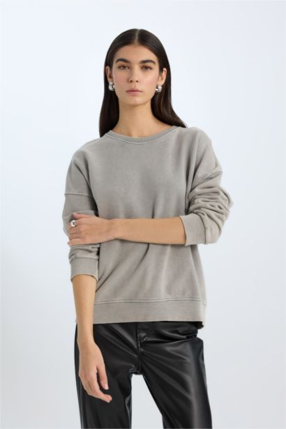 Sweatshirt Oversize Basique à col rond