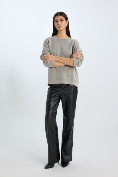 Sweatshirt Oversize Basique à col rond