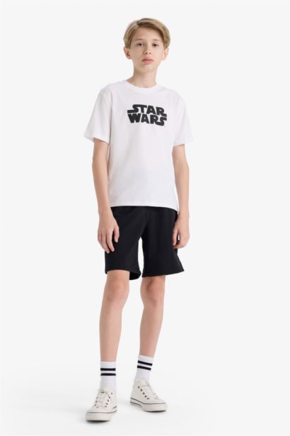 تيشيرت ولادي نص ردن قصة عادية بياخة مستديرة من ستار وورز