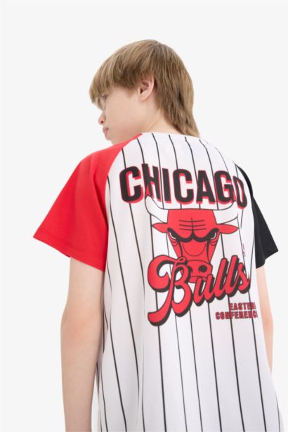 T-shirt NBA Chicago Bulls à manches courtes pour garçon
