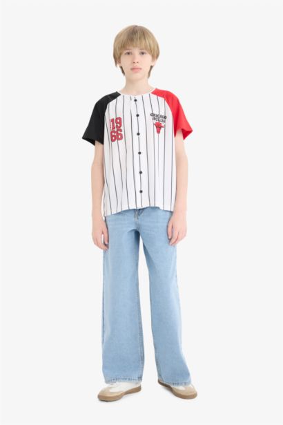 T-shirt NBA Chicago Bulls à manches courtes pour garçon