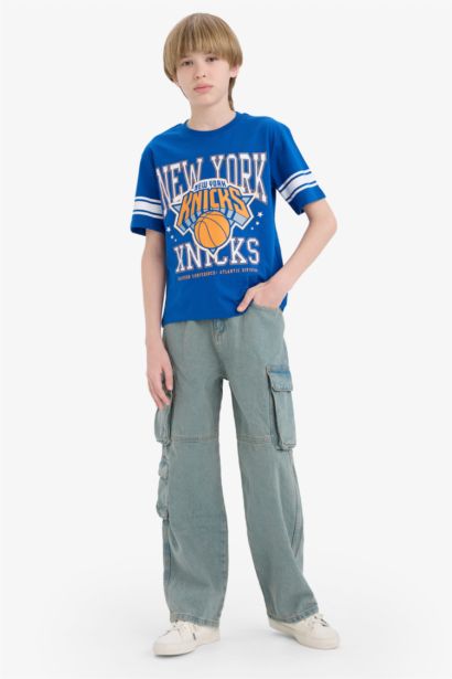 New Regular Fit NBA New York Knicks Licensed Short Sleeve T-Shirt