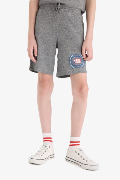 Boy Child NBA Wordmark Waist Elastic Shorts