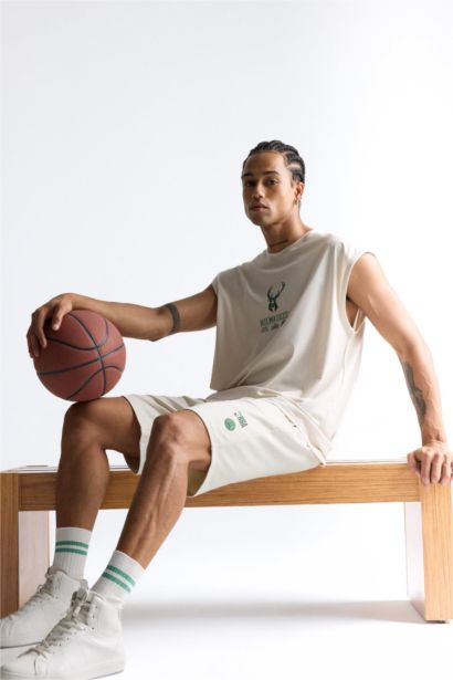 DeFactoFit NBA Milwaukee Bucks стандартный крой, короткие шорты