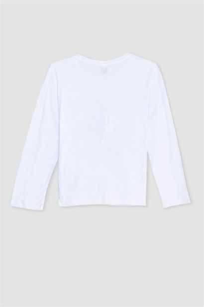 طقم بيجاما بناتي  بينك قصة عادية من Fall in Love - قطعتين