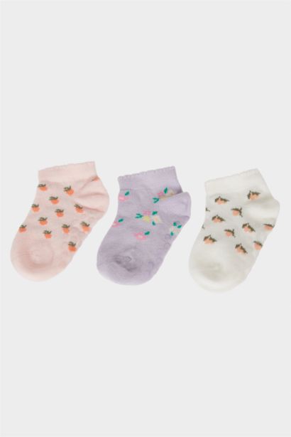 Baby Girl Flower 3 piece Short Socks