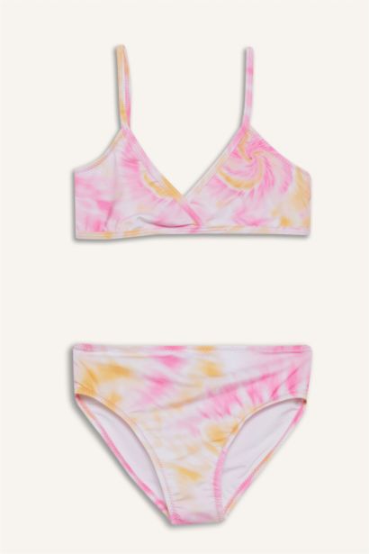 Girl Batik Patterned Bikini Set