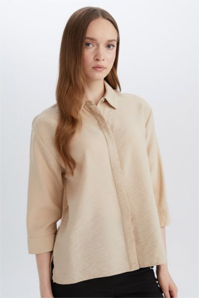 Regular Fit Basic Half Sleeve Shirt