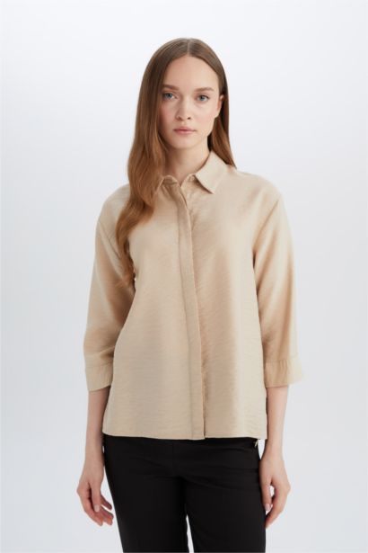 Regular Fit Basic Half Sleeve Shirt