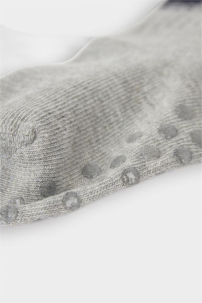 جوارب أولاد طويلة من قطن غير قابلة للإنزلاق - 3 قطع