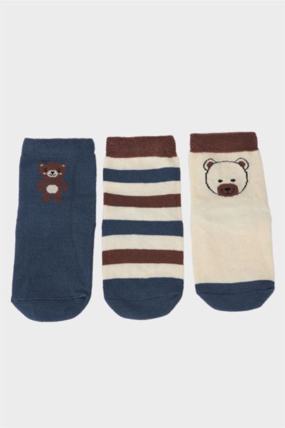 Baby Boy 3 Piece Cotton Long Socks