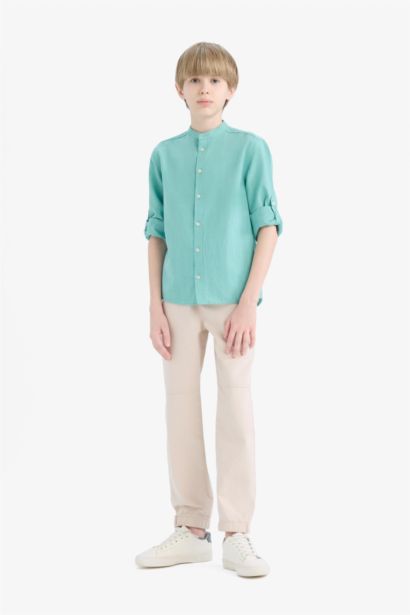 Pantalon en gabardine Coupe standard pour garçon