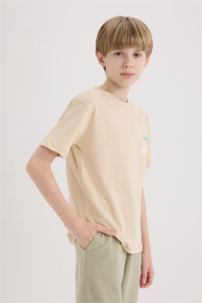 T-shirt à manches courtes Imprimé Col rond Garçon