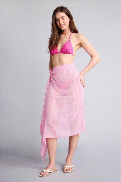 Fall in Love Regular Fit Cotton Beach Skirt