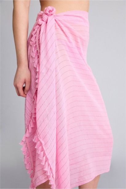 Fall in Love Regular Fit Cotton Beach Skirt