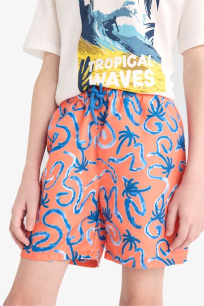 Плавательные шорты с цветочным узором для мальчиков