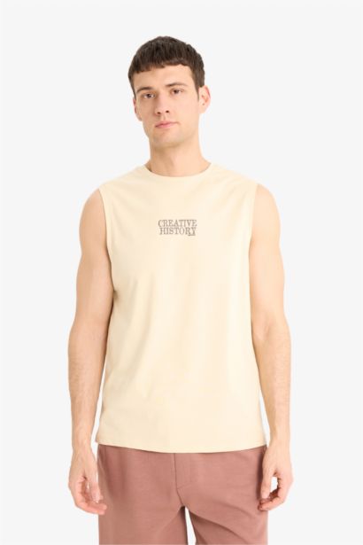 تيشيرت كت قطن قصة عادية بياخة مستديرة مطبوع