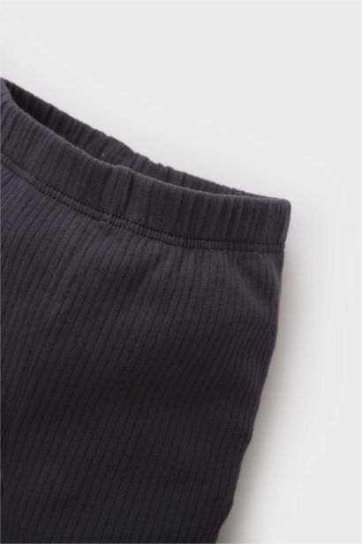 Pantalon côtelé basique à taille élastique pour bébé garçon