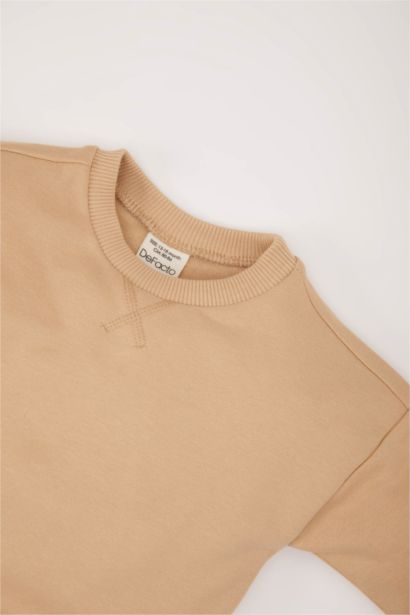 Sweatshirt basique à col rond pour bébé garçon