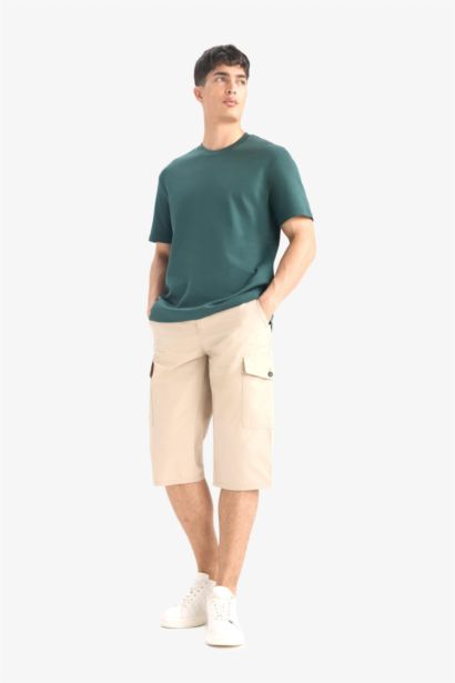 Cotton Regular Fit Capri Pants