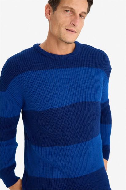 Oversize Fit Crew Neck Knitwear Pullover
