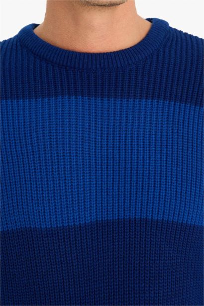 Oversize Fit Crew Neck Knitwear Pullover