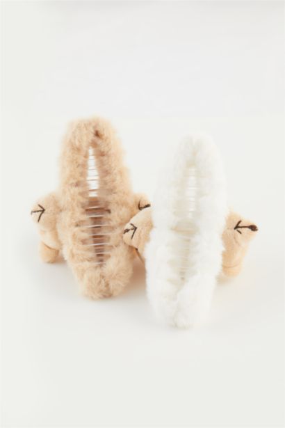 Lot de 2 Pinces à cheveux à motif petit ours pour femme
