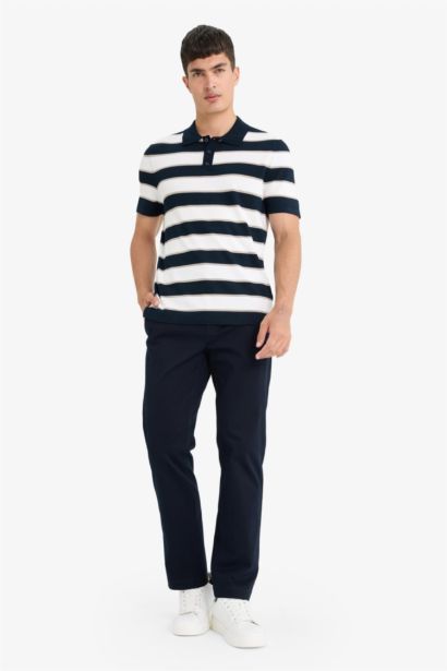 تيشيرت بولو مخطط تريكو نص كم قصة عادية