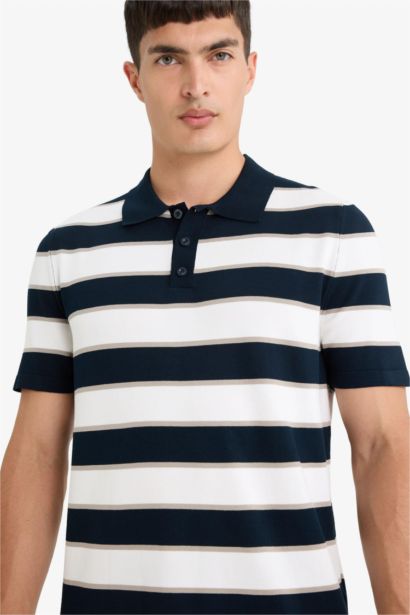 تيشيرت بولو مخطط تريكو نص كم قصة عادية