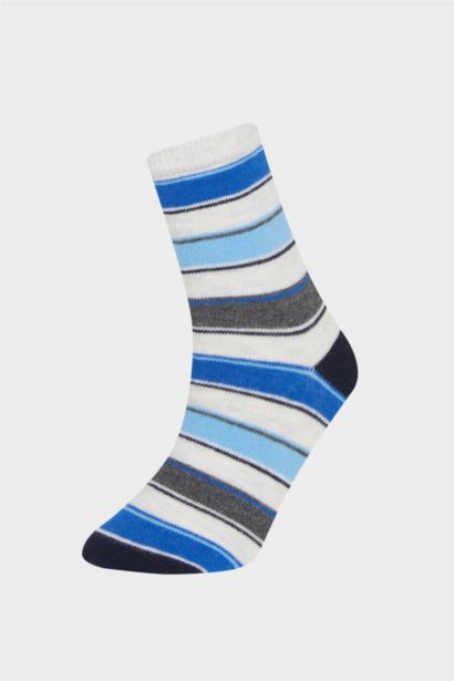 Lot de 5 paires de Chaussettes longues en coton pour garçon