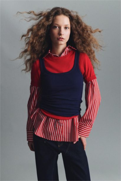 Slim Fit Basic Camisole Round Collar Tank Top