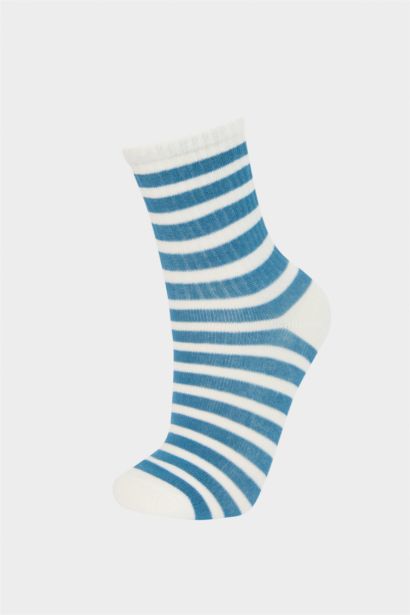 شرابات طويلة اولادي قطن بطبعة شعار - 3 قطع