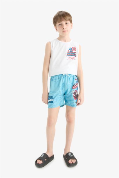 Boy Regular Fit Licensed by Marvel Swim Shorts