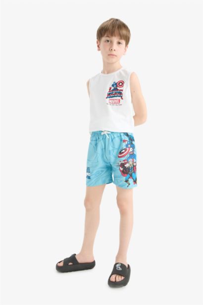Boy Regular Fit Licensed by Marvel Swim Shorts