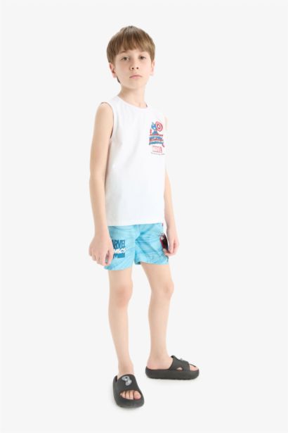 Boy Regular Fit Licensed by Marvel Swim Shorts