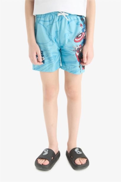 Boy Regular Fit Licensed by Marvel Swim Shorts