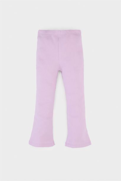 طقم بناتي برجل واسع - قطعتين