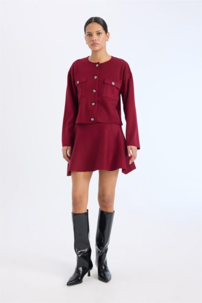 Jupe mini en tricot en forme de A