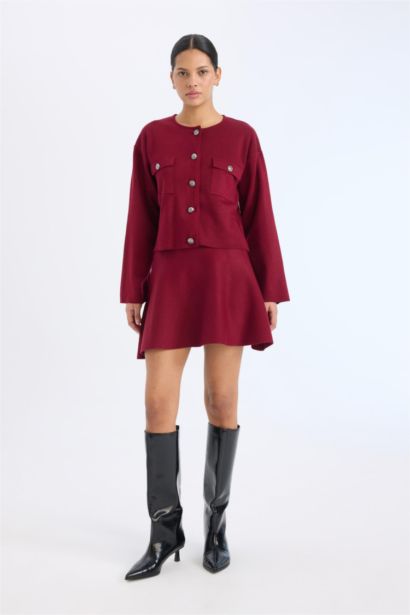 Jupe mini en tricot en forme de A