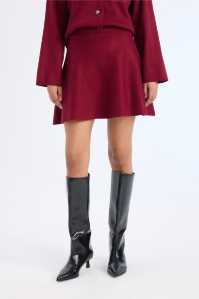 Jupe mini en tricot en forme de A