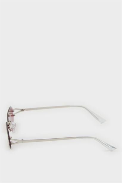 Woman Cat Eye Metal Sunglasses