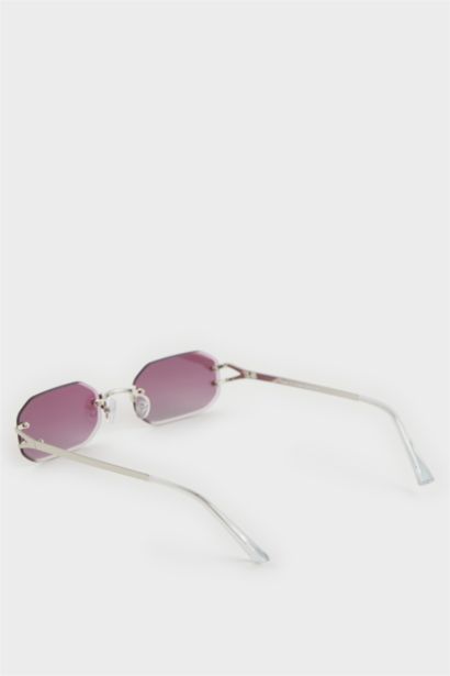Woman Cat Eye Metal Sunglasses